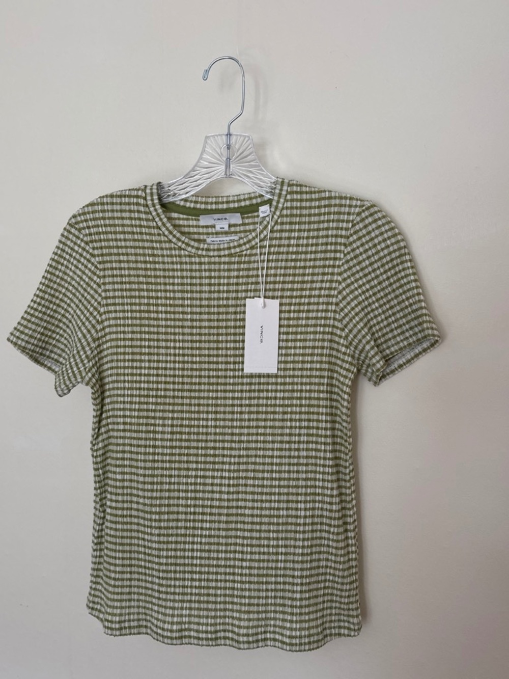 NWT Vince Shirred Tee